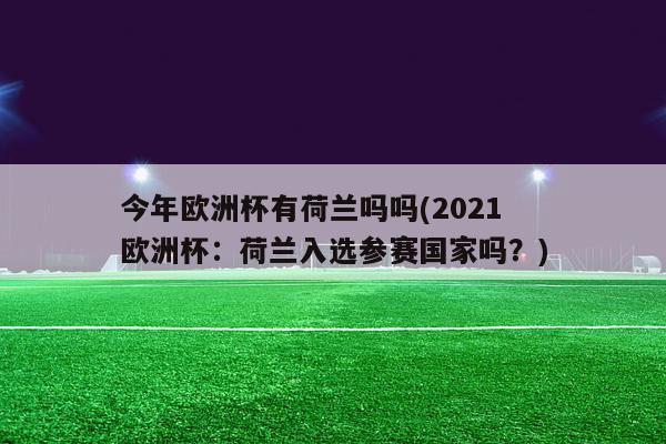 今年欧洲杯有荷兰吗吗(2021欧洲杯：荷兰入选参赛国家吗？)